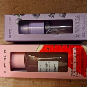 Glow recipe blueberry cleanser and watermelon tone